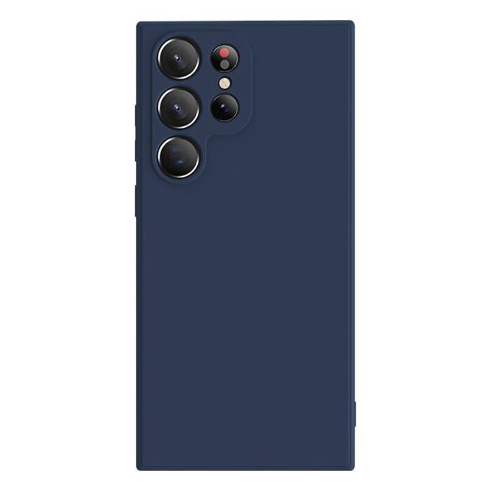 X-Level - X-LEVEL Samsung Galaxy S23 Ultra Skal Liquid Silicone Mörkblå