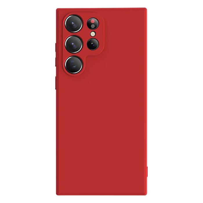 X-Level - X-LEVEL Samsung Galaxy S23 Ultra Skal Liquid Silicone Röd