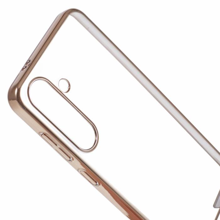 X-Level - X-LEVEL Samsung Galaxy S24+ Skal Hård PC Klar Bakre Guld