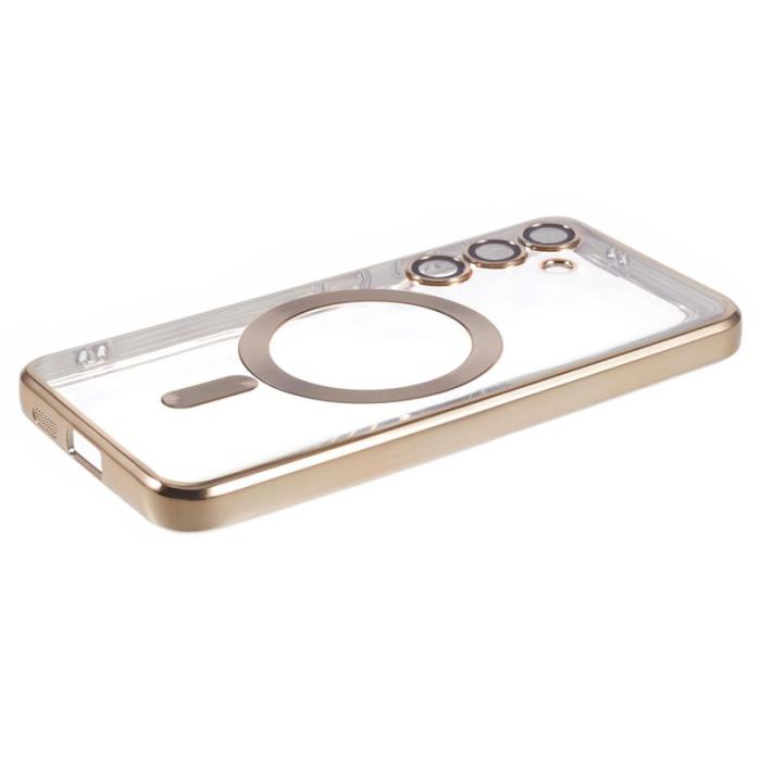 X-Level - X-LEVEL Samsung Galaxy S24+ Skal Magnetisk Guld Full Lens Skydd