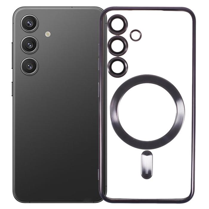 X-Level - X-LEVEL Samsung Galaxy S24 Skal Magnetiskt Klart Fodral Lila