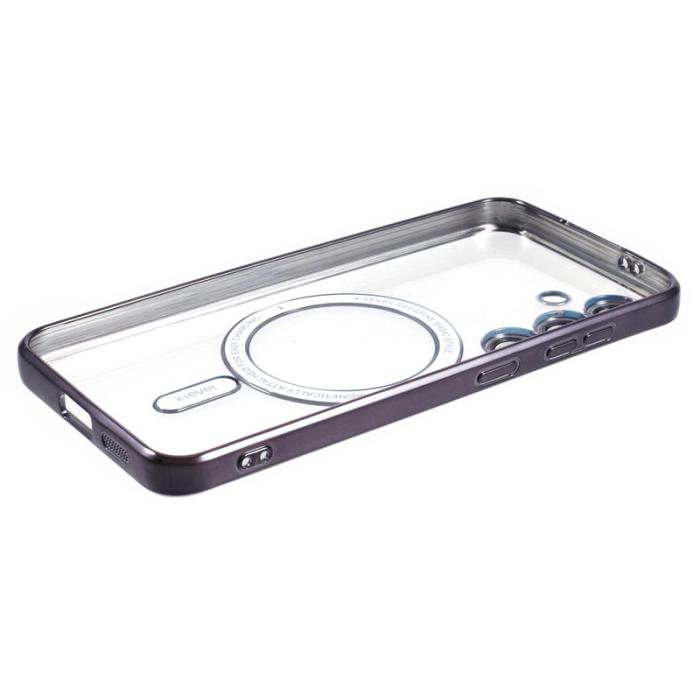 X-Level - X-LEVEL Samsung Galaxy S24 Skal Magnetiskt Klart Fodral Lila