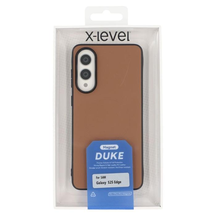 X-Level - X-LEVEL Samsung Galaxy S25 Edge Skal MagSafe PC+TPU Desert Gold