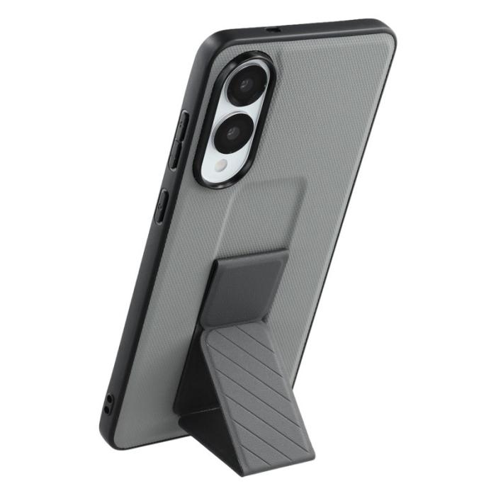 X-Level - X-LEVEL Samsung Galaxy S25 Edge Skal med Kickstand - Grå