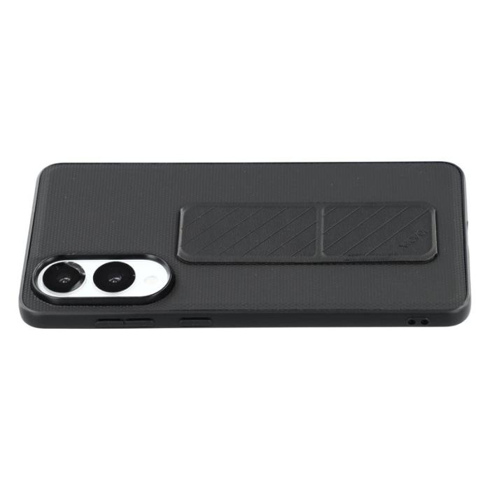 X-Level - X-LEVEL Samsung Galaxy S25 Edge Skal med Ställ - Svart