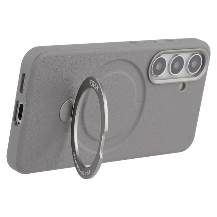 X-Level - X-LEVEL Samsung Galaxy S25 Skal med Ställ Grey