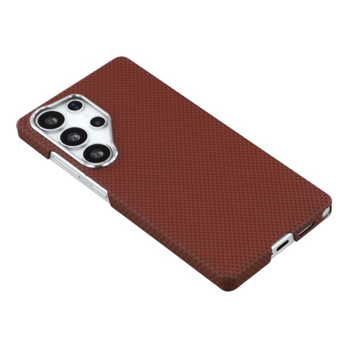 X-Level - X-LEVEL Samsung Galaxy S25 Ultra Skal MagSafe Kolfiber Röd