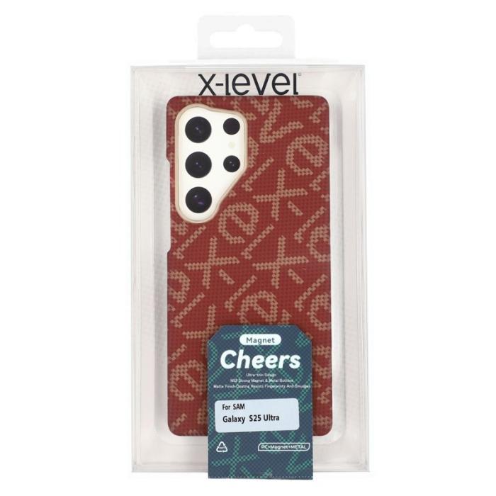 X-Level - X-LEVEL Samsung Galaxy S25 Ultra Skal MagSafe Röd