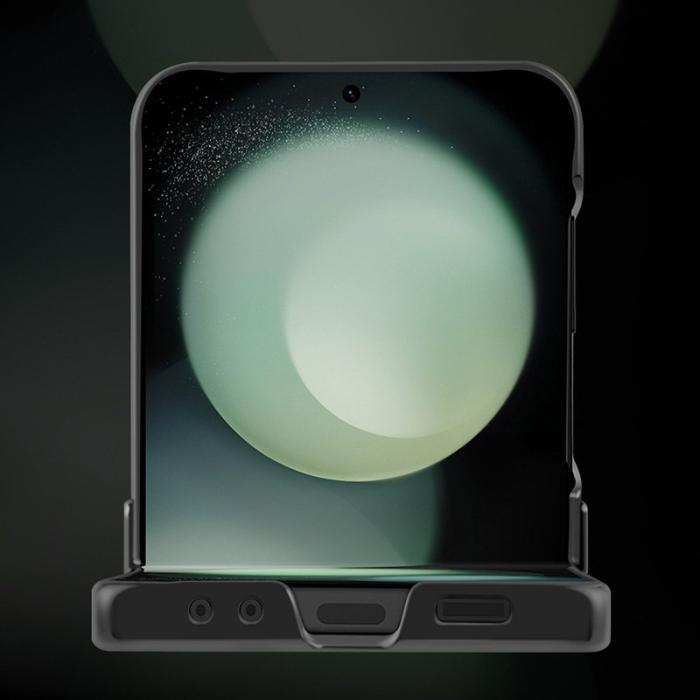 X-Level - X-LEVEL Samsung Galaxy Z Flip5 Fodral PU Läder Grå