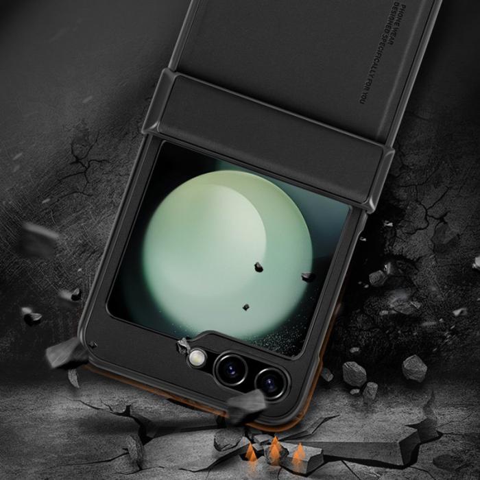 X-Level - X-LEVEL Samsung Galaxy Z Flip5 Fodral PU Läder TPU - Lila