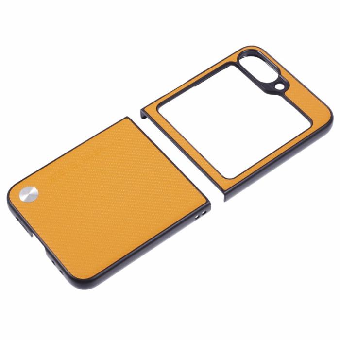 X-Level - X-LEVEL Samsung Galaxy Z Flip7 FE Fodral Carbon Fiber Orange