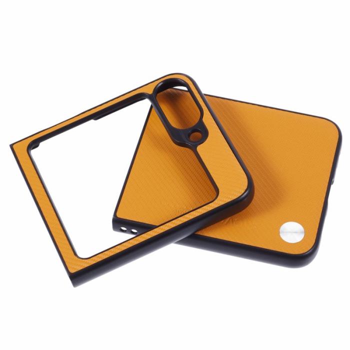 X-Level - X-LEVEL Samsung Galaxy Z Flip7 FE Fodral Carbon Fiber Orange