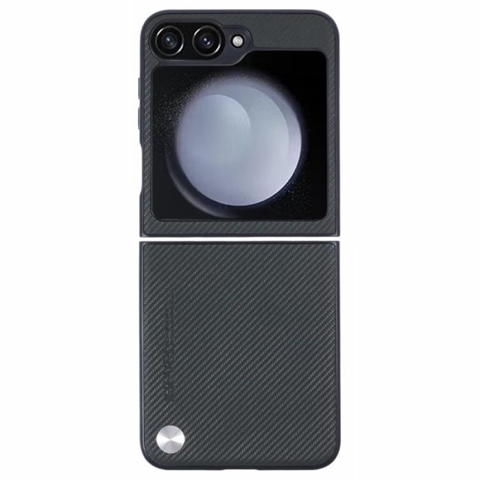 X-Level - X-LEVEL Samsung Galaxy Z Flip7 FE Fodral Carbonfiber Grön