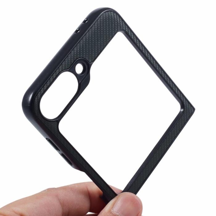 X-Level - X-LEVEL Samsung Galaxy Z Flip7 FE Fodral Carbonfiber Grön