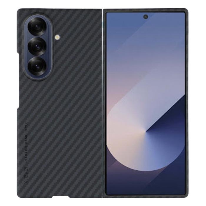 X-Level - X-LEVEL Samsung Galaxy Z Fold7 Fodral Kolfiber Svart
