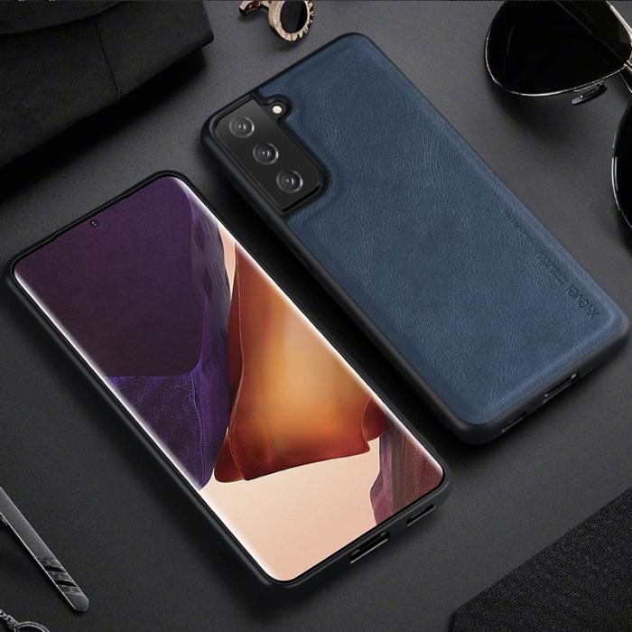 X-Level - X-LEVEL Vintage Style Skal för Samsung Galaxy S21 - Blå