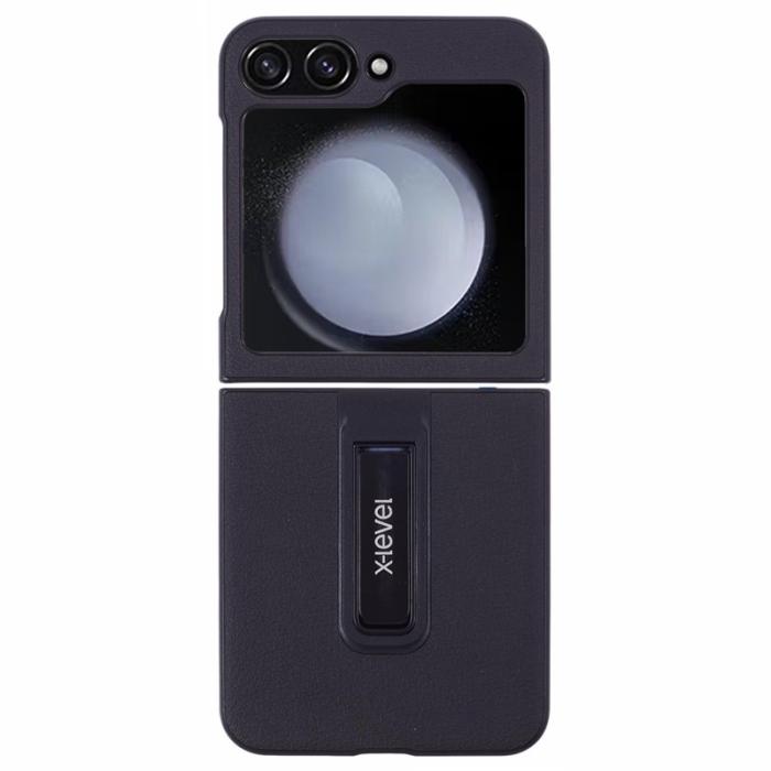 X-Level - X-LEVEL Z Flip7 FE 5G Mobilskal med Ställ - Svart