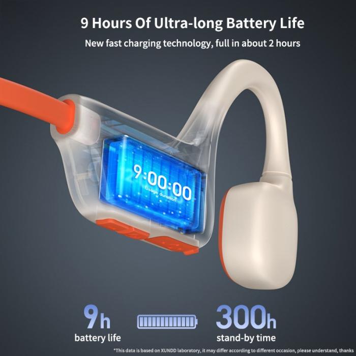 XUNDD - XUNDD B002 Bone Conduction Hörlurar Bluetooth Orange