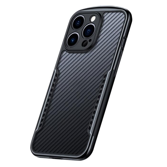 XUNDD - XUNDD Carbon Fiber Skal för iPhone 13 Pro 6.1 tum - Svart