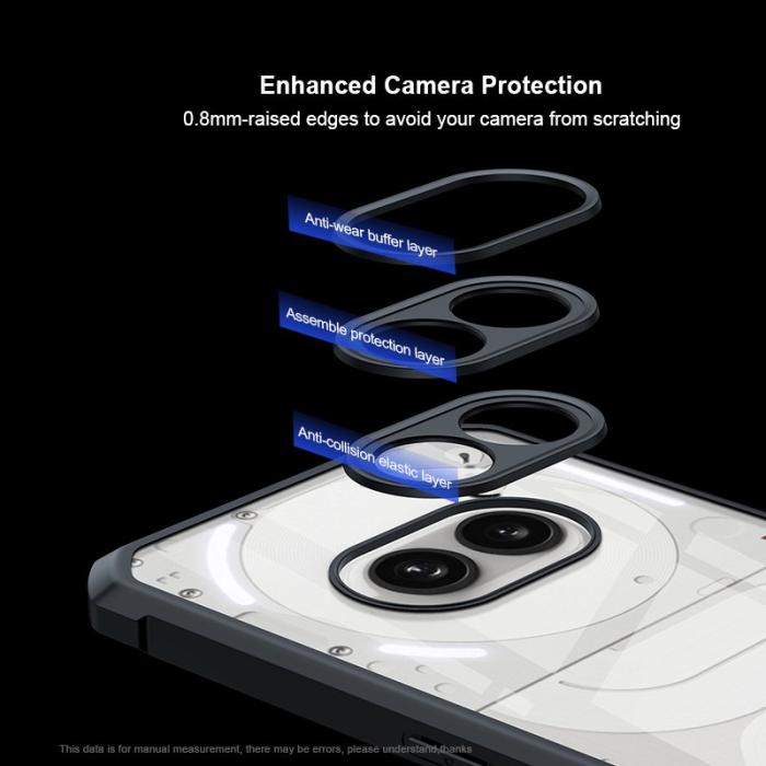 XUNDD - XUNDD For Nothing Phone (2a) Skal TPU+Acrylic Stöttålig Svart