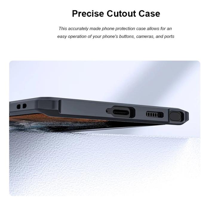 XUNDD - XUNDD Galaxy S22 Ultra 5G Skal med Anti-fall TPU och Akryl