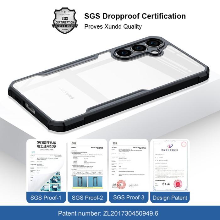 XUNDD - XUNDD Galaxy S23 FE Skal Skyddande TPU Akryl Svart