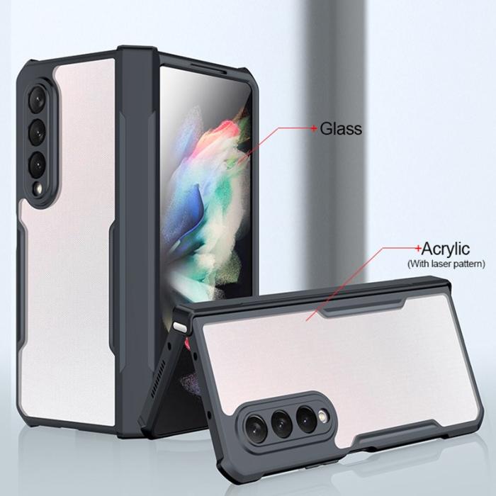 XUNDD - XUNDD Galaxy Z Fold3 5G Mobilskal Transparent med Skyddsbalk