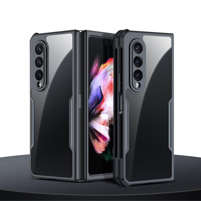 XUNDD - XUNDD Galaxy Z Fold3 5G Mobilskal Transparent med Skyddsbalk