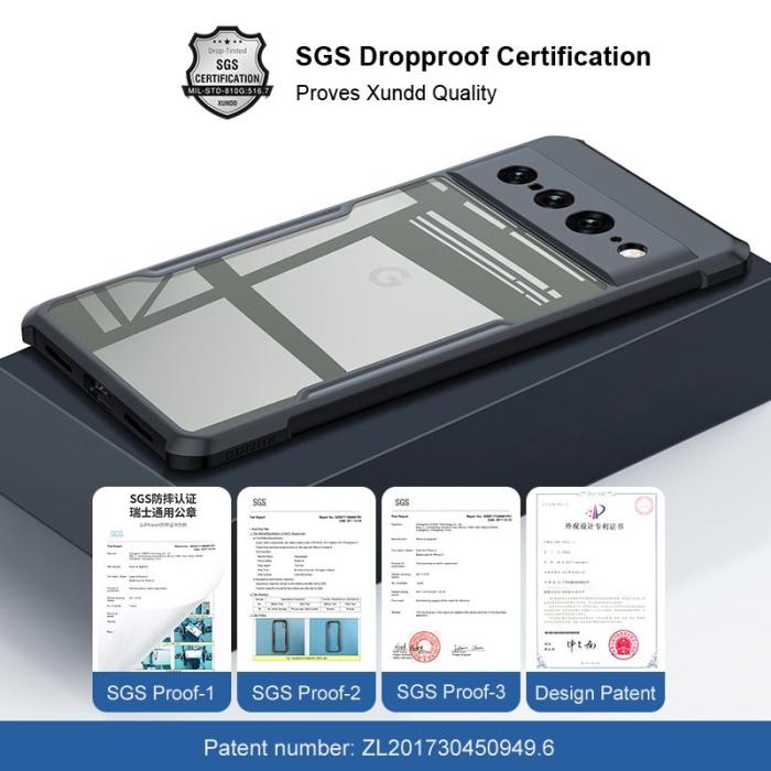 XUNDD - XUNDD Google Pixel 7 Pro Skal Skyddande Svart