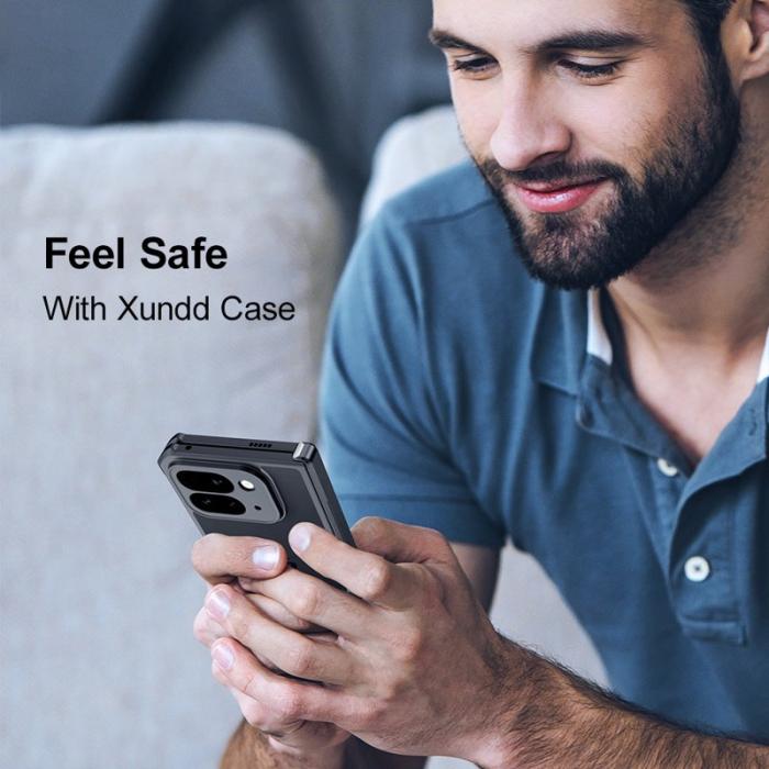 XUNDD - XUNDD Google Pixel 9 Pro Fodral Dropproof TPU + Akryl Klar