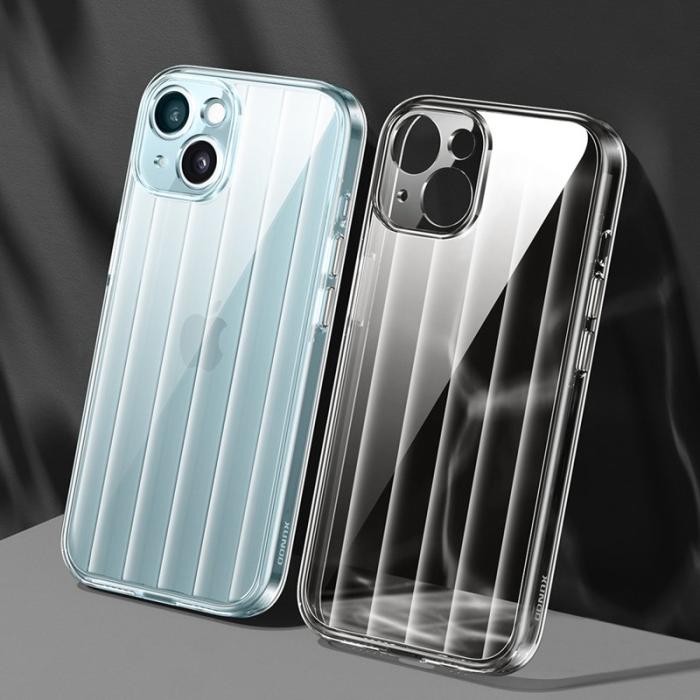 XUNDD - XUNDD Greya Series iPhone 15 Plus Skal Transparent Stripe Design