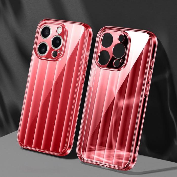 XUNDD - XUNDD Greya Series iPhone 15 Pro Max Skal Transparent Röd
