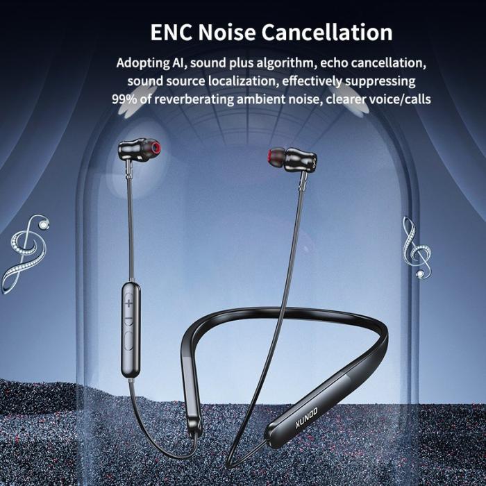 XUNDD - XUNDD H001 ENC Bluetooth Hörlurar Trådlösa Svart