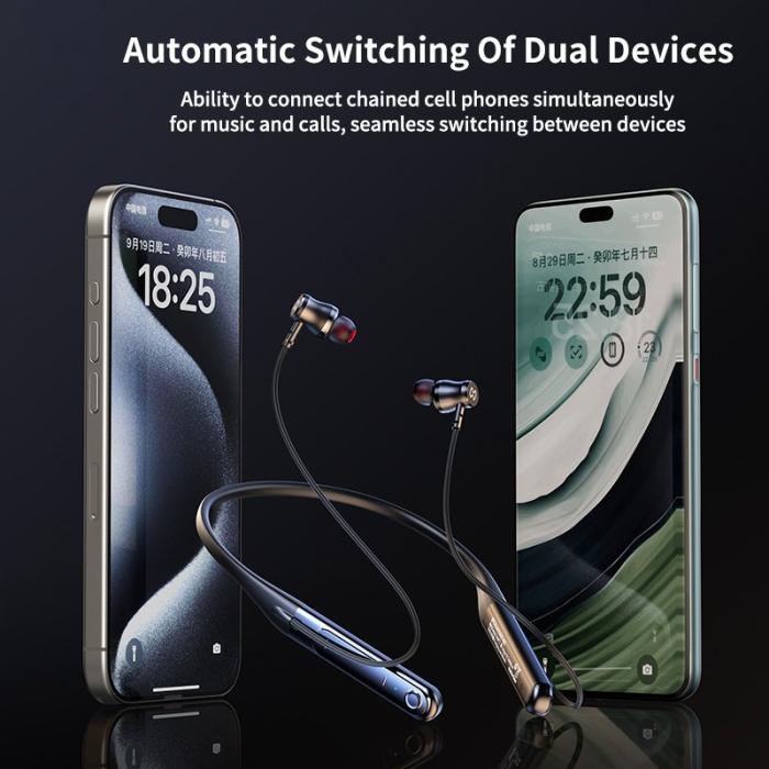 XUNDD - XUNDD H002 Bluetooth-hörlurar med smart touch, svart