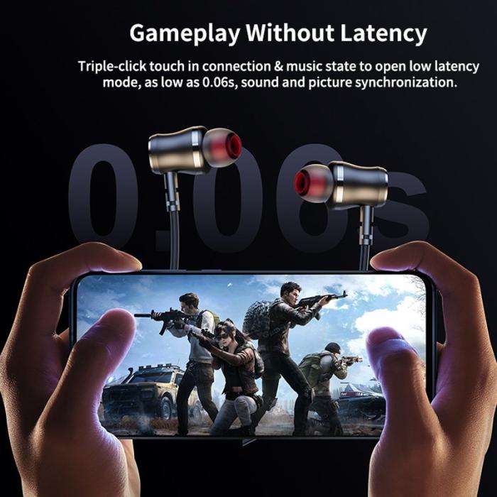 XUNDD - XUNDD H002 Bluetooth-hörlurar med smart touch, svart