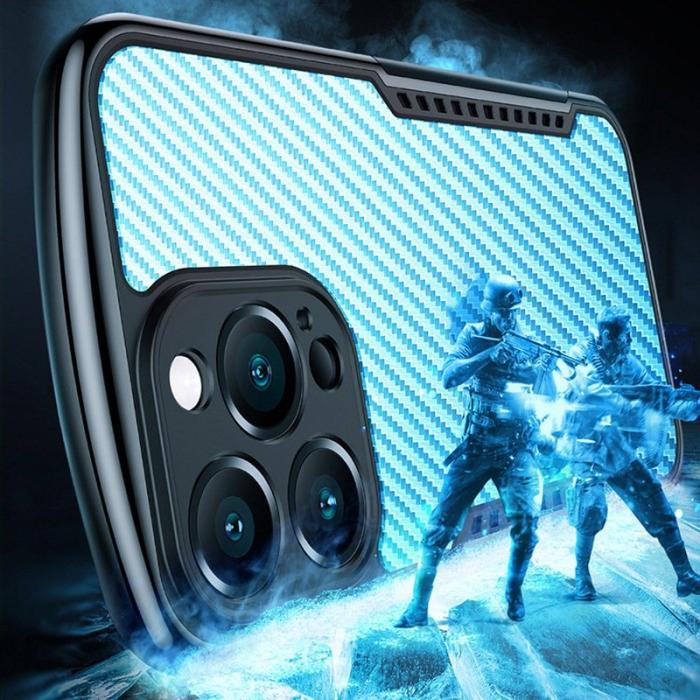 XUNDD - XUNDD iPhone 13 Pro Max Skal Anti-drop Svart Carbon Fiber