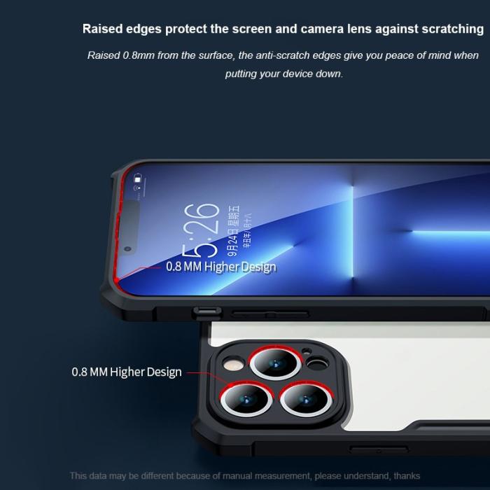 XUNDD - XUNDD iPhone 13 Pro Max Skal TPU Bumper Svart