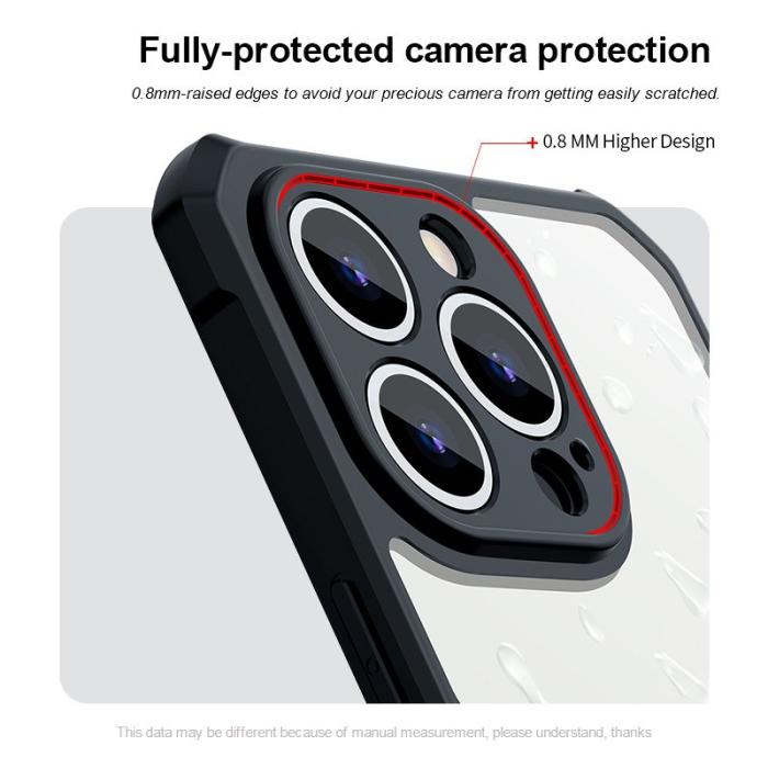 XUNDD - XUNDD iPhone 13 Pro Max Skal TPU Bumper Svart