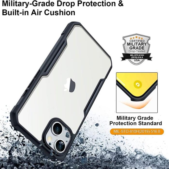 XUNDD - XUNDD iPhone 13 Skal Scratch-resistant Anti-fall Svart