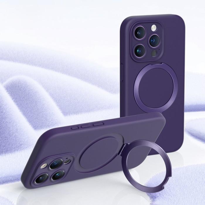 XUNDD - XUNDD iPhone 15 Pro Max Reno Skal Magnetisk Ställ Purple