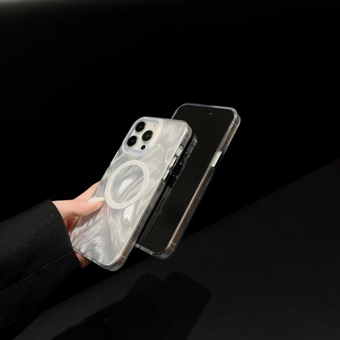 XUNDD - XUNDD iPhone 15 Pro Max Skal TPU+Acrylic IMD MagSafe - Vit