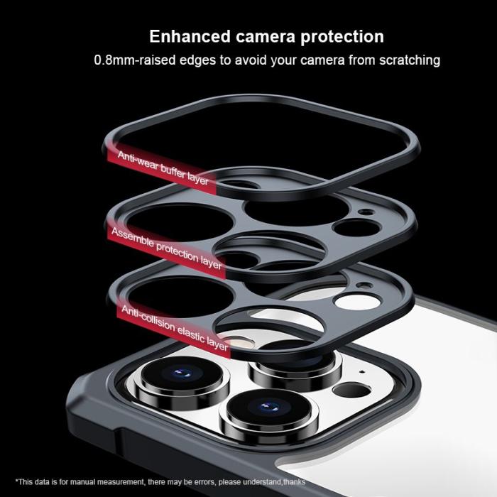 XUNDD - XUNDD iPhone 15 Pro Skal Drop-proof Skyddande Fodral - Svart