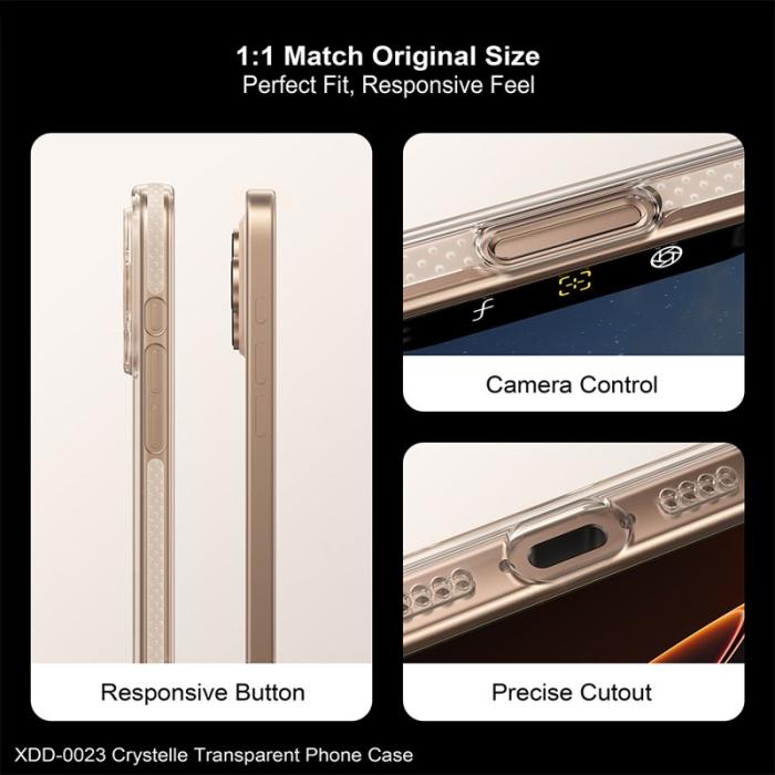 XUNDD - XUNDD iPhone 16 Pro Max Skal Klar Anti-Scratch Hård PC Transparent