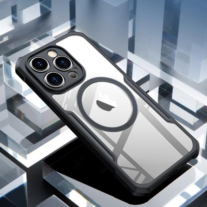 XUNDD - XUNDD Magnetic Fodral iPhone 13 Pro Max Slim Skydd Transparent