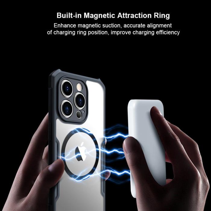 XUNDD - XUNDD Magnetic Fodral iPhone 13 Pro Max Slim Skydd Transparent