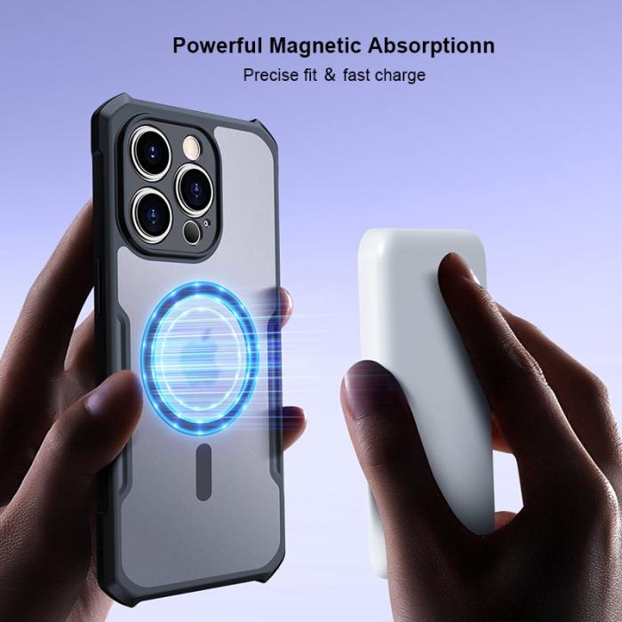 XUNDD - XUNDD Magnetic Fodral iPhone 14 Pro MagSafe Mörklila