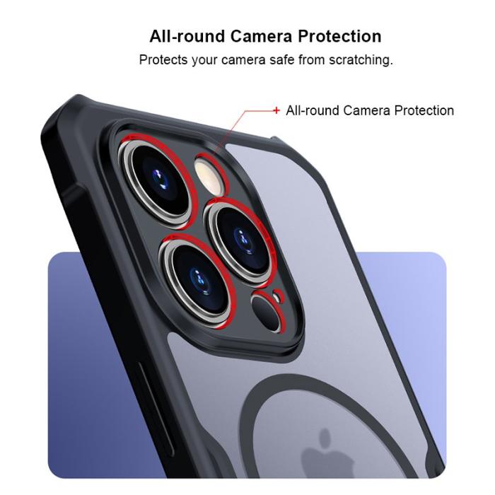 XUNDD - XUNDD Magnetic Fodral iPhone 14 Pro MagSafe Mörklila