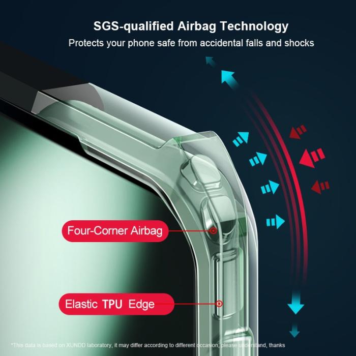 XUNDD - XUNDD OnePlus 11 5G Skal Shockproof Laser Texture Svart