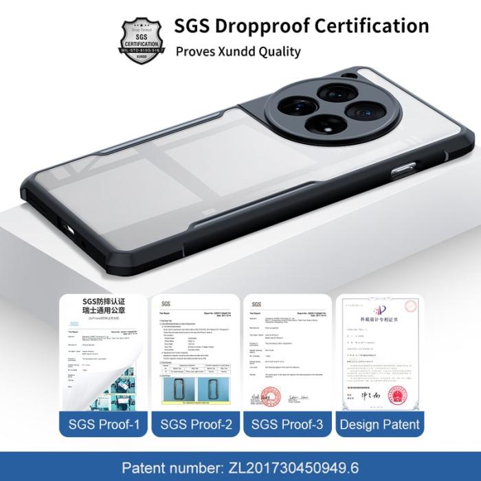 XUNDD - XUNDD OnePlus 12 5G Skal Anti-Scratch Acrylic TPU Transparent