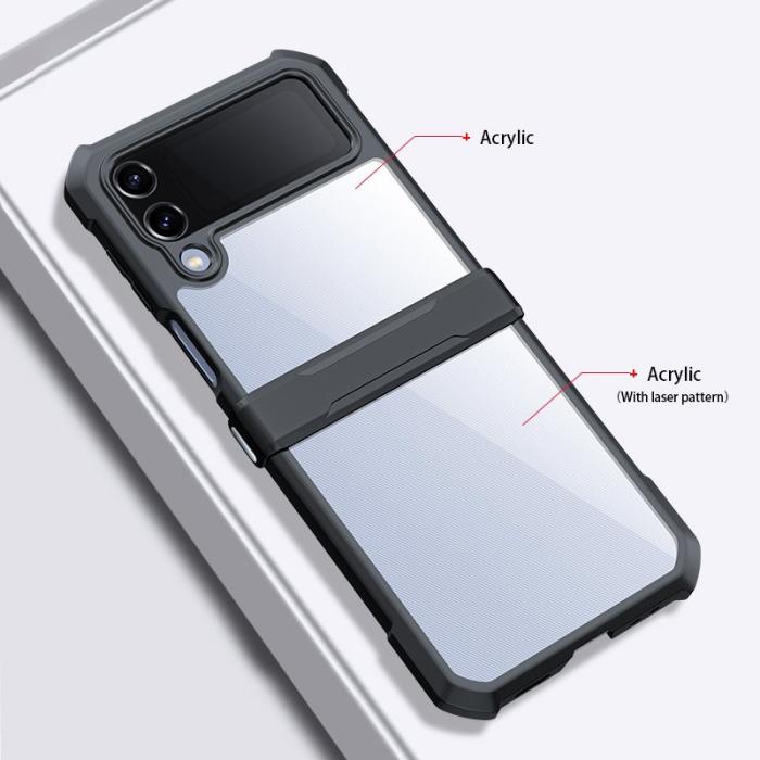 XUNDD - XUNDD Samsung Galaxy Z Flip4 5G Skal Acrylic TPU Svart